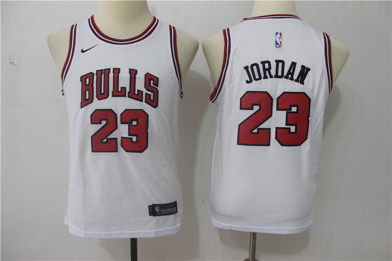 Men Chicago Bulls 23 Michael Jordan White Game Nike NBA Jerseys